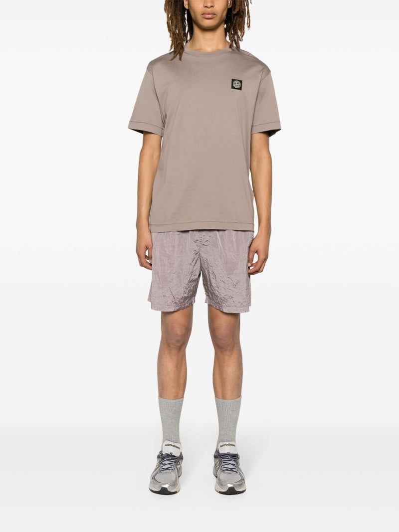 T-shirt van bruin katoen